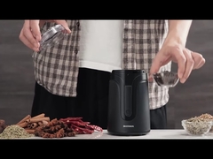 Máy pha cà phê espresso tự động nhỏ 40g, Máy xay cà phê đen mờ Mini Spice Bean