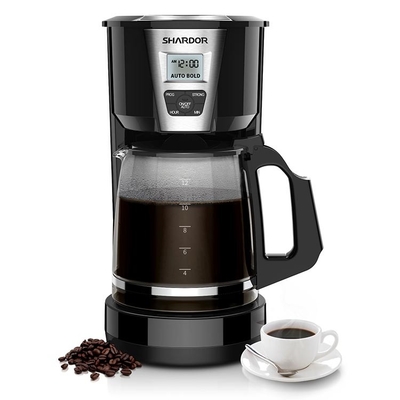 Máy pha cà phê nhỏ giọt tại nhà CM515B Ấm pha cà phê tự động có thể lập trình 1.8L màu trắng 12 tách