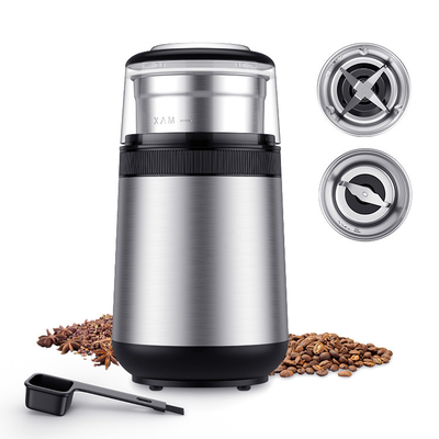 Máy xay gia vị bằng thép không gỉ 150W Burr 3,7 x 3,7 x 8 inch