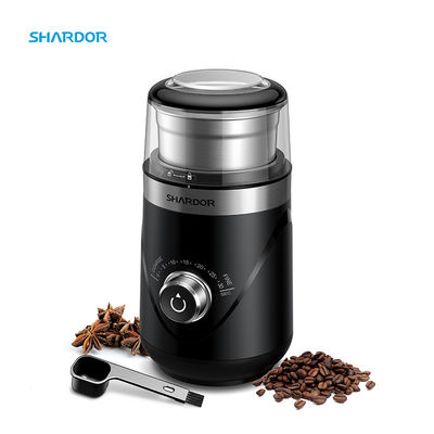 Máy xay cà phê có thể sạc lại 150W Núm hẹn giờ ABS Bát có thể tháo rời Máy pha cà phê nhỏ gọn