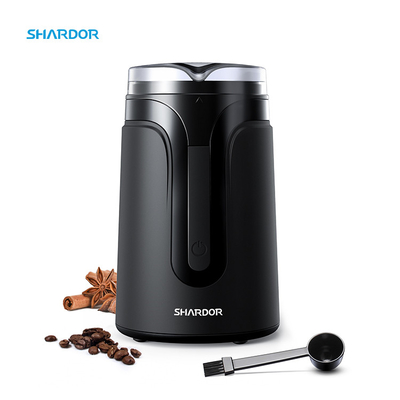 Shardor Máy xay Burr cầm tay nhỏ Máy xay điện Spice Black Đa chức năng