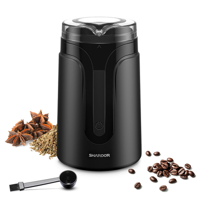Máy pha cà phê Espresso tự động loại nhỏ 40g, Máy xay cà phê mini Spice Bean Matte Black