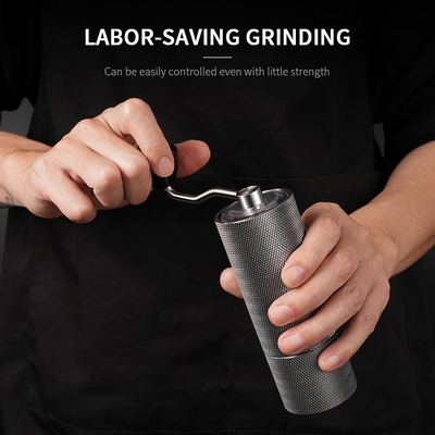 Máy xay cà phê bằng tay bằng bạc Máy xay cà phê bằng tay Công suất cắt CNC 25g Máy xay bằng điện cầm tay