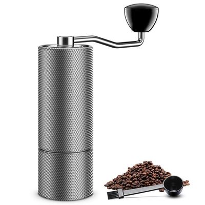Máy xay cà phê bằng tay hình nón yên tĩnh Hợp kim nhôm thép không gỉ 25g Mang theo dễ dàng