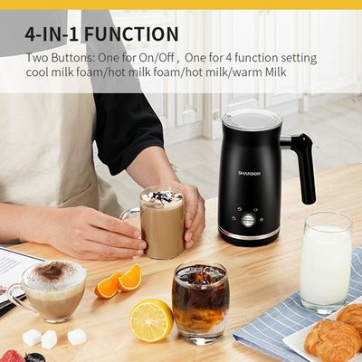 Máy làm nóng sữa Espresso bằng điện Máy làm nóng sữa thương mại màu đen