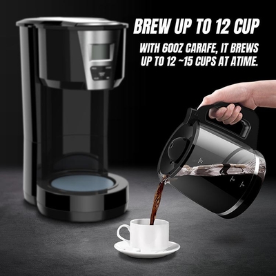 Máy pha cà phê nhỏ giọt tại nhà CM515B Ấm pha cà phê tự động có thể lập trình 1.8L màu trắng 12 tách
