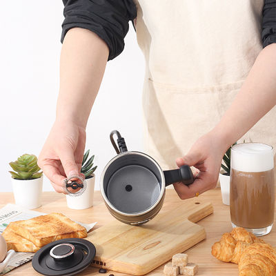 300ML Máy làm nóng sữa nóng lạnh 4 trong 1 Espresso màu đen Máy tạo bọt có thể tháo rời