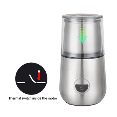 50g 100g Máy xay cà phê tùy chỉnh, Máy xay 2 cốc có thể tháo rời Máy làm lạnh sữa