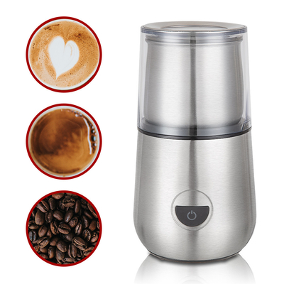 50g 100g Máy xay cà phê tùy chỉnh, Máy xay 2 cốc có thể tháo rời Máy làm lạnh sữa