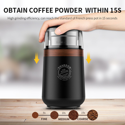 Loại đẩy 70dB Máy xay hạt cà phê chuyên nghiệp SS304 Máy pha cà phê đa chức năng