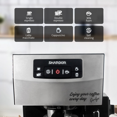 OEM ODM Máy pha cà phê đa năng một chạm Máy pha cà phê cappuccino 1450W