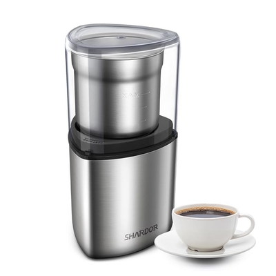 Nuts Máy xay cà phê tùy chỉnh chuyên nghiệp Điện 200W thép không gỉ