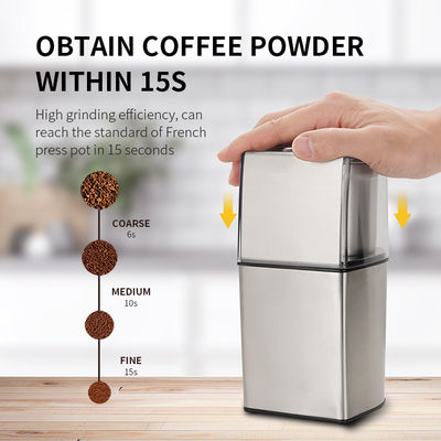 Máy xay cà phê có thể sạc lại ABS SS304 Máy xay gia vị không dây 200W