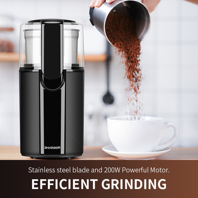 Máy xay gia vị điện Nhiều cài đặt Máy xay cà phê Burr Mill với 2 cốc