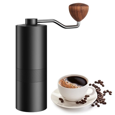 Burr Espresso Bằng thép không gỉ Máy xay cà phê cầm tay chính xác Logo DIY