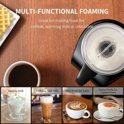 Máy tạo bọt sữa Espresso trắng 200W 4 trong 1, Máy tạo bọt cà phê điện tự động