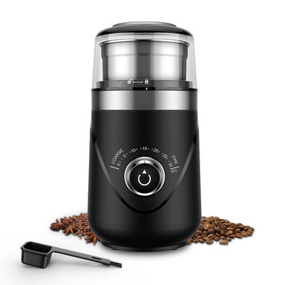 Công suất 70g Burr Mill Grinder 63 Db Noise Timing Núm vặn Máy xay cà phê Burr cầm tay